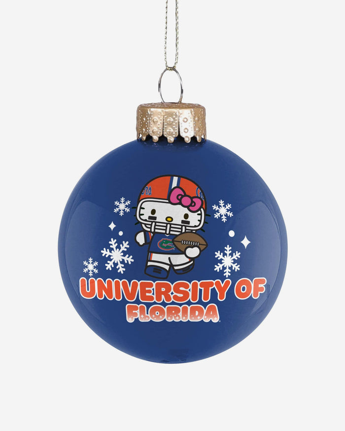Florida Gators Hello Kitty® Glass Ball Ornament FOCO - FOCO.com