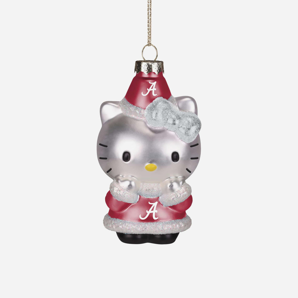 Alabama Crimson Tide Hello Kitty® Glitter Ornament FOCO - FOCO.com