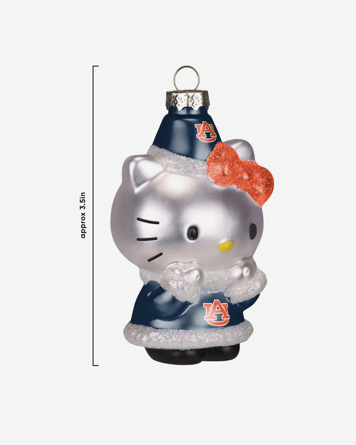 Auburn Tigers Hello Kitty® Glitter Ornament FOCO - FOCO.com