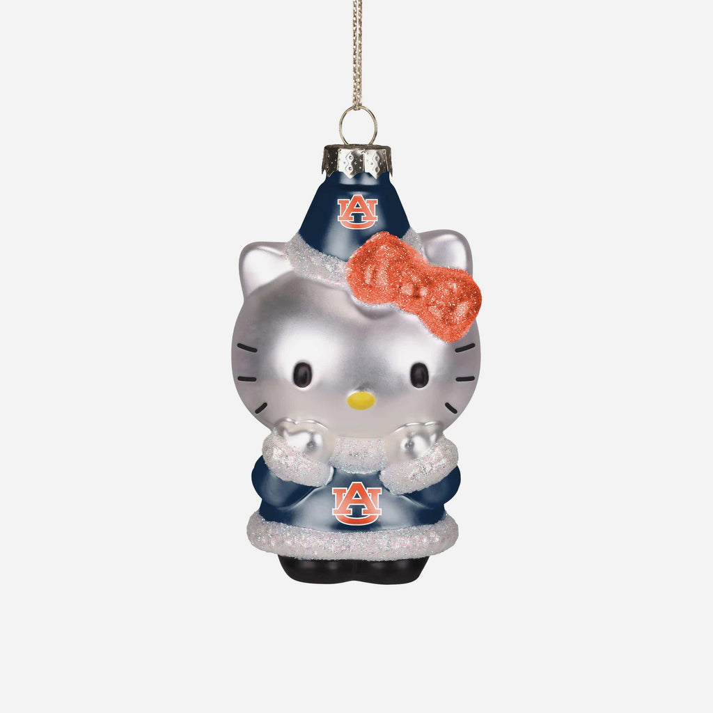 Auburn Tigers Hello Kitty® Glitter Ornament FOCO - FOCO.com