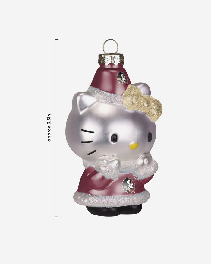 Florida State Seminoles Hello Kitty® Glitter Ornament FOCO - FOCO.com