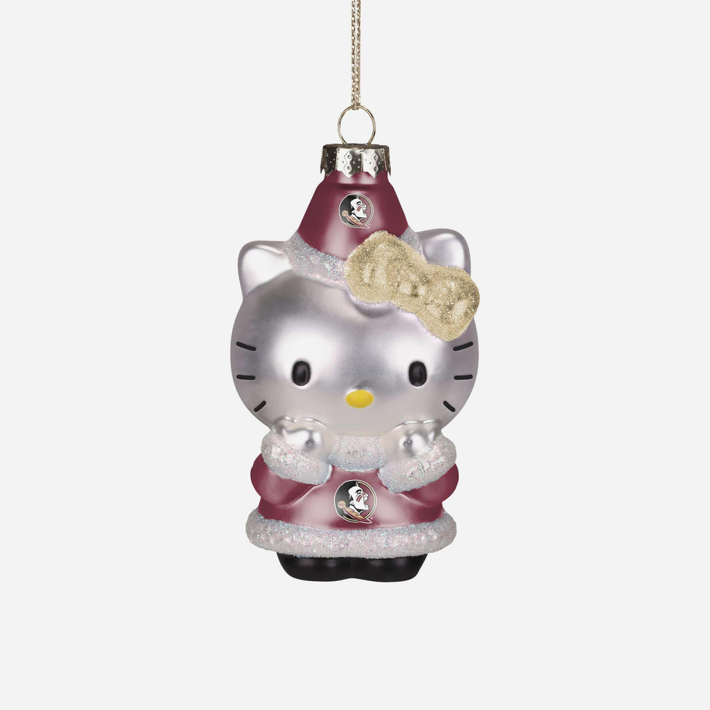 Florida State Seminoles Hello Kitty® Glitter Ornament FOCO - FOCO.com