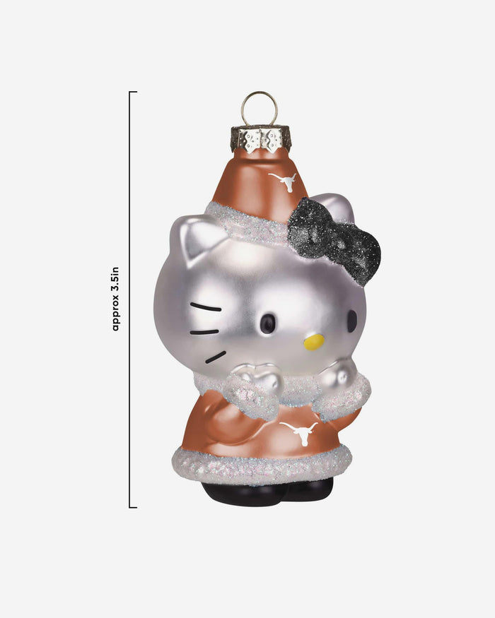 Texas Longhorns Hello Kitty® Glitter Ornament FOCO - FOCO.com