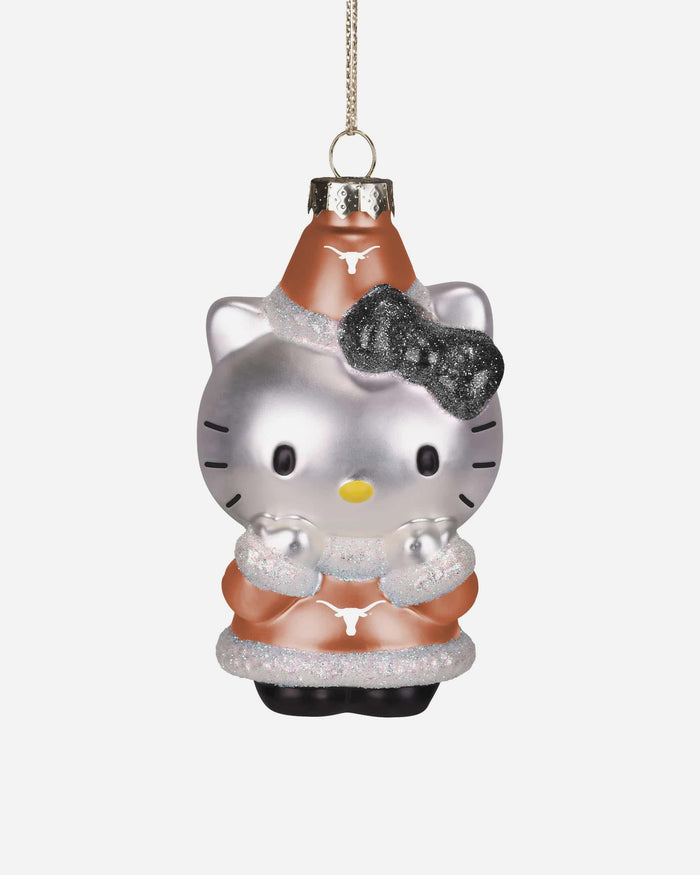 Texas Longhorns Hello Kitty® Glitter Ornament FOCO - FOCO.com