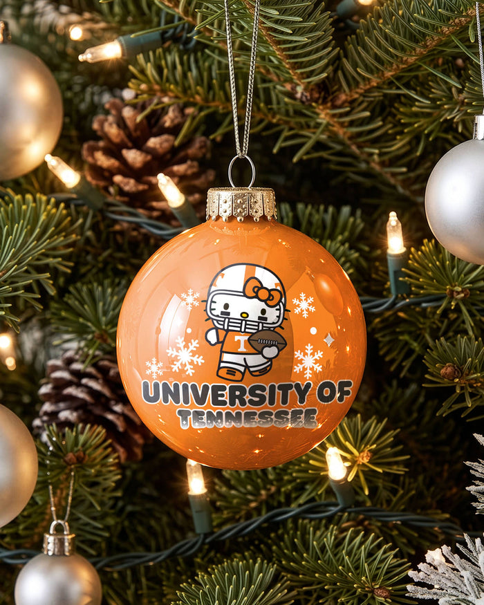 Tennessee Volunteers Hello Kitty® Glass Ball Ornament