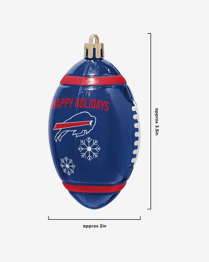 Buffalo Bills 12 Pack Football Ornament Set FOCO - FOCO.com