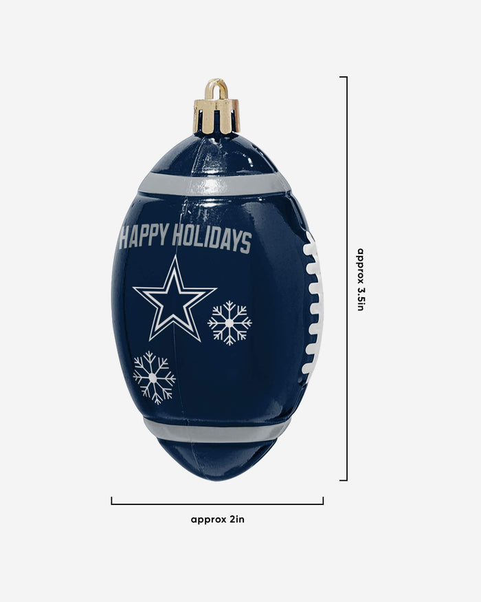 Dallas Cowboys 12 Pack Football Ornament Set FOCO - FOCO.com