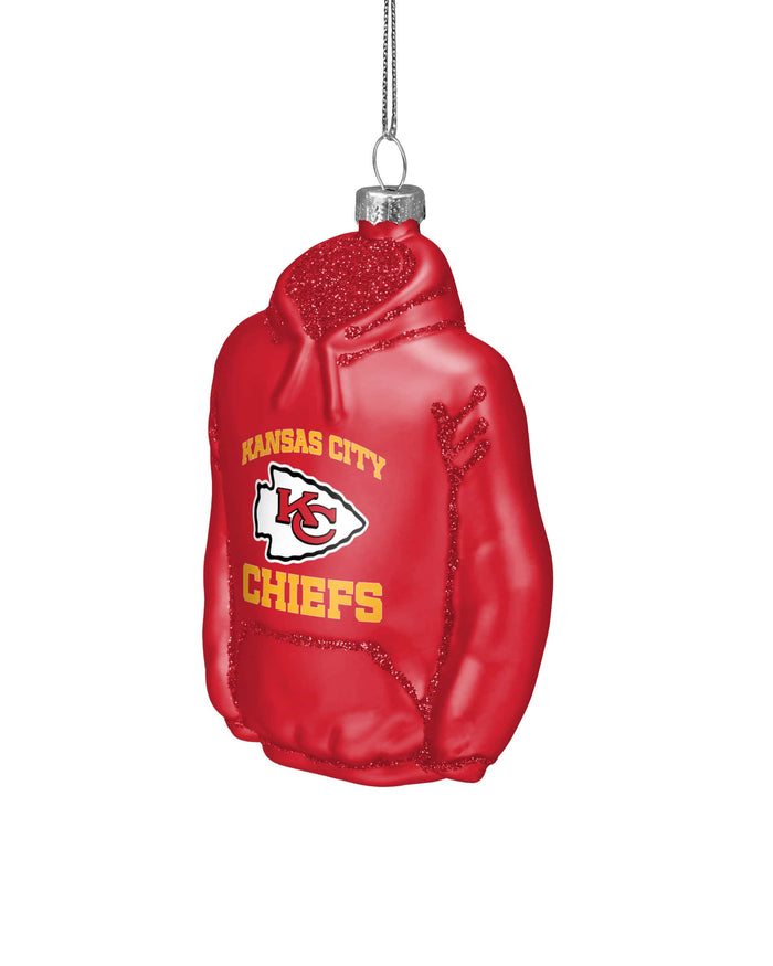 Kansas City Chiefs Glitter Hoodie Ornament FOCO - FOCO.com