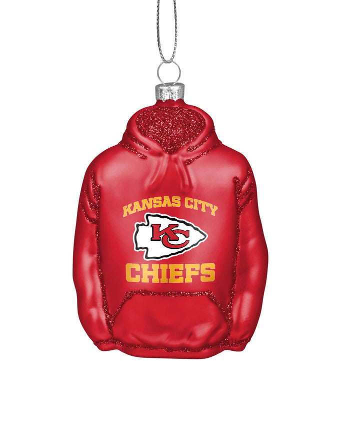 Kansas City Chiefs Glitter Hoodie Ornament FOCO - FOCO.com