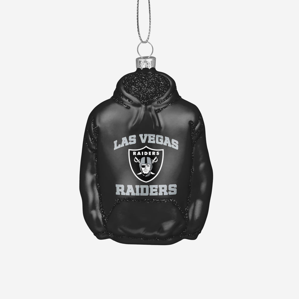 Las Vegas Raiders Glitter Hoodie Ornament FOCO - FOCO.com
