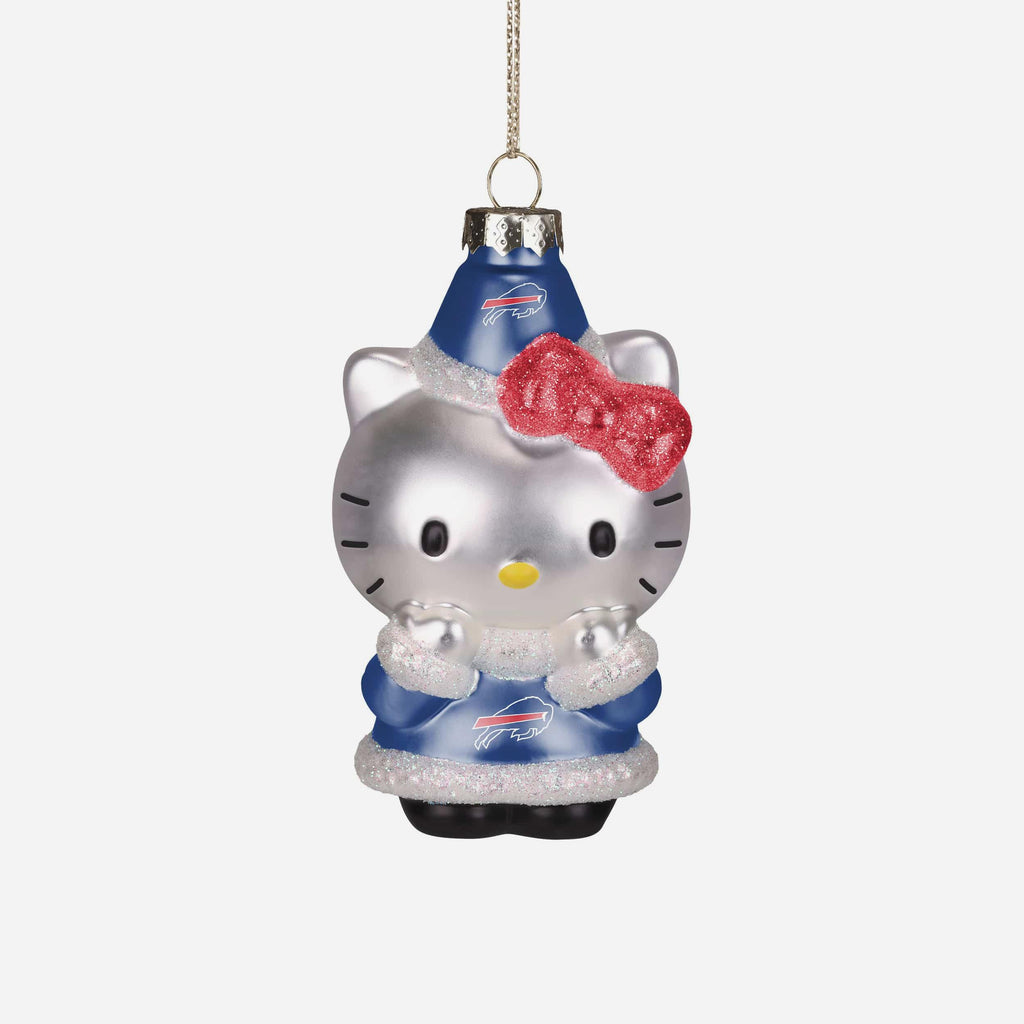 Buffalo Bills Hello Kitty® Glitter Ornament FOCO - FOCO.com