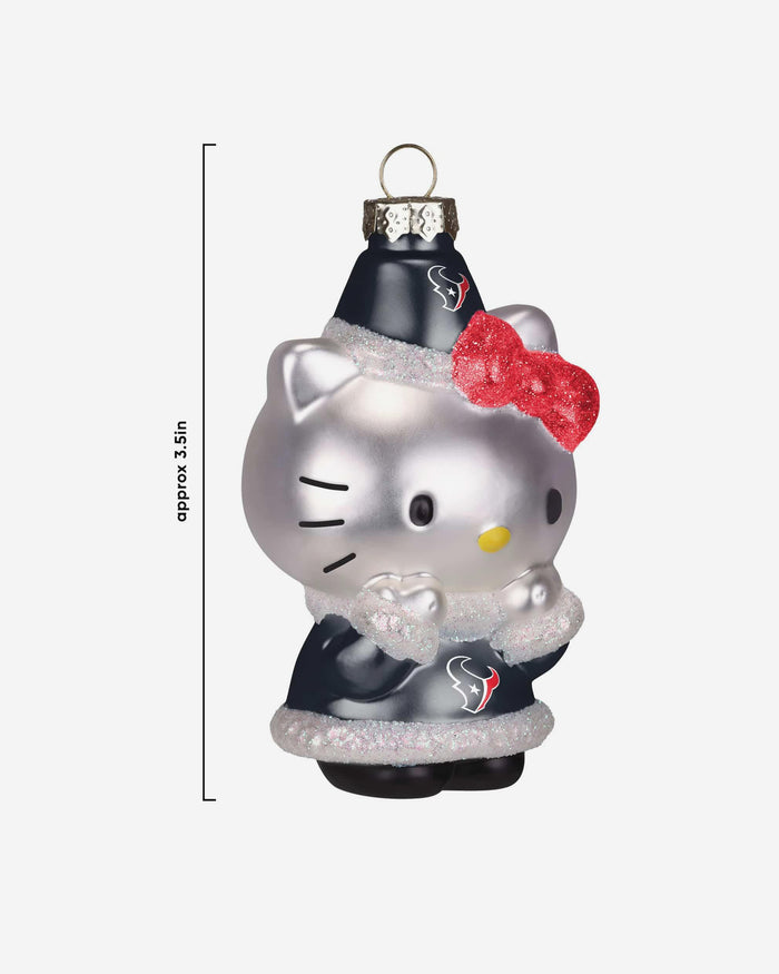 Houston Texans Hello Kitty® Glitter Ornament FOCO - FOCO.com