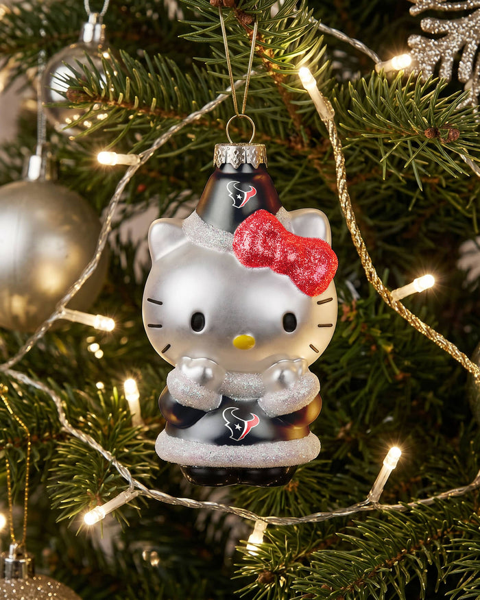Houston Texans Hello Kitty® Glitter Ornament FOCO - FOCO.com