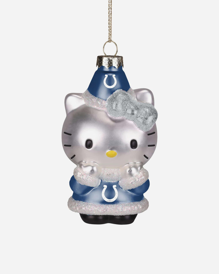 Indianapolis Colts Hello Kitty® Glitter Ornament FOCO - FOCO.com