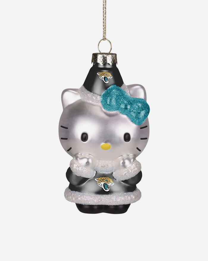 Jacksonville Jaguars Hello Kitty® Glitter Ornament FOCO - FOCO.com