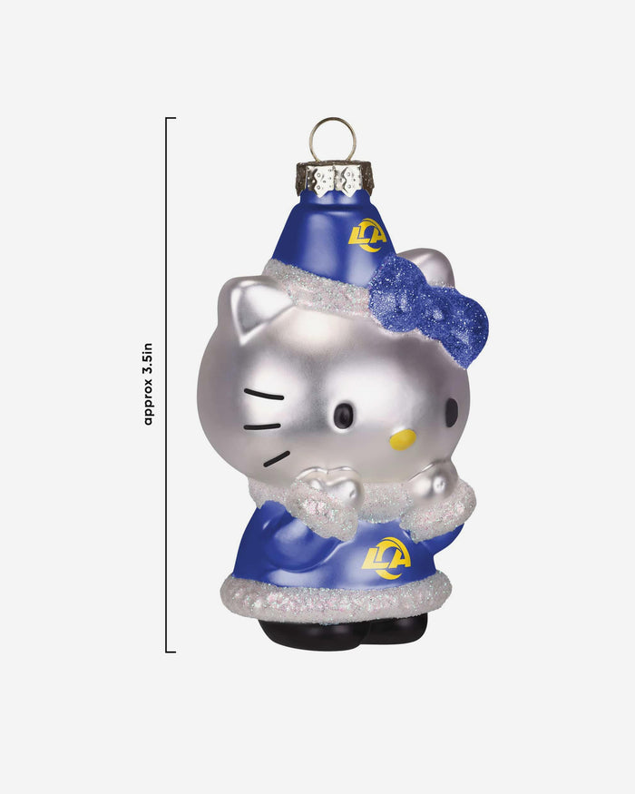 Los Angeles Rams Hello Kitty® Glitter Ornament FOCO - FOCO.com