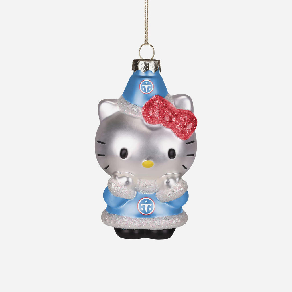 Tennessee Titans Hello Kitty® Glitter Ornament FOCO - FOCO.com