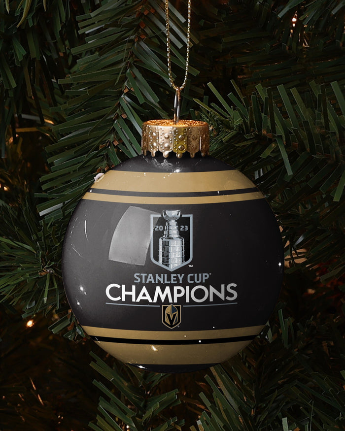 Vegas Golden Knights 2023 Stanley Cup Champions Glass Ball Ornament FOCO - FOCO.com