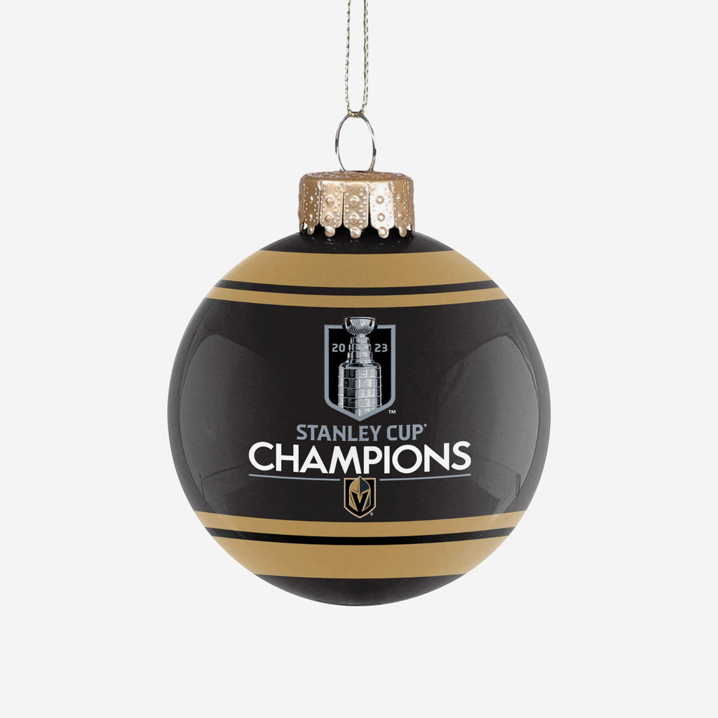 Vegas Golden Knights 2023 Stanley Cup Champions Glass Ball Ornament FOCO - FOCO.com