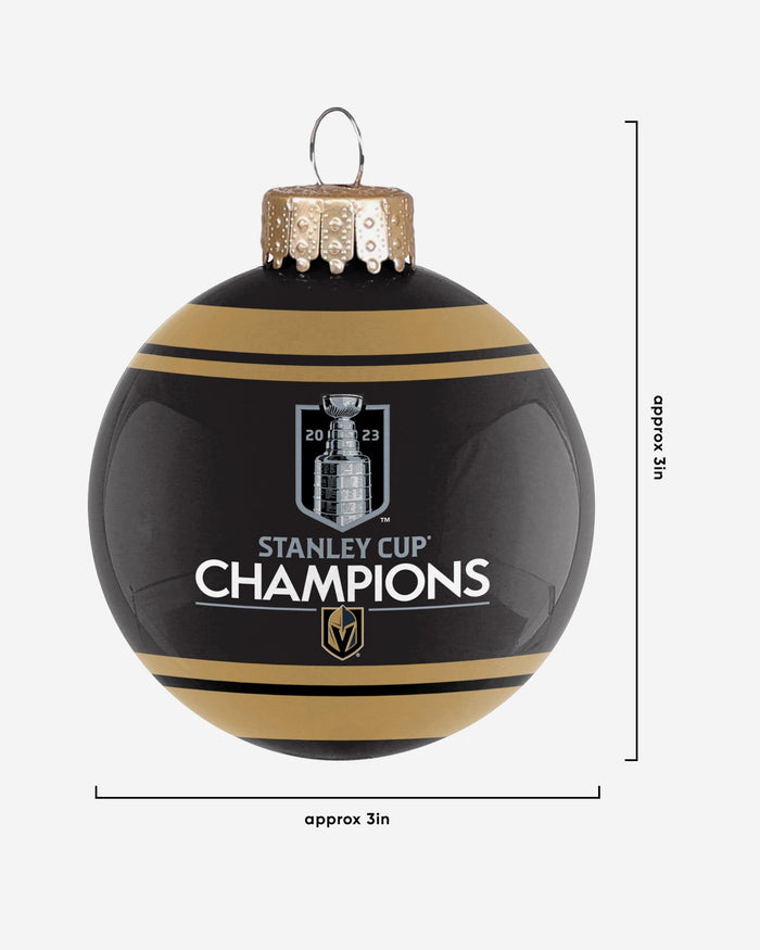 Vegas Golden Knights 2023 Stanley Cup Champions Glass Ball Ornament FOCO - FOCO.com
