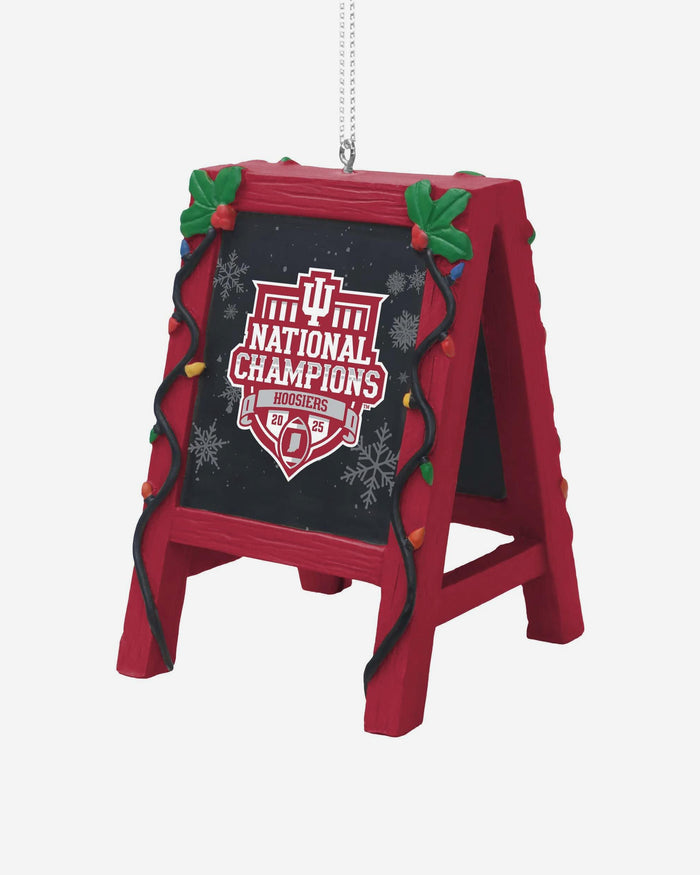 Indiana Hoosiers 2025 Football National Champions Chalkboard Easel Ornament FOCO - FOCO.com