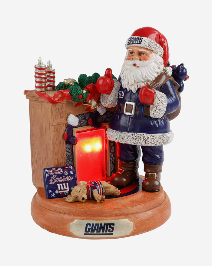 New York Giants Santa Fireplace Figurine FOCO - FOCO.com