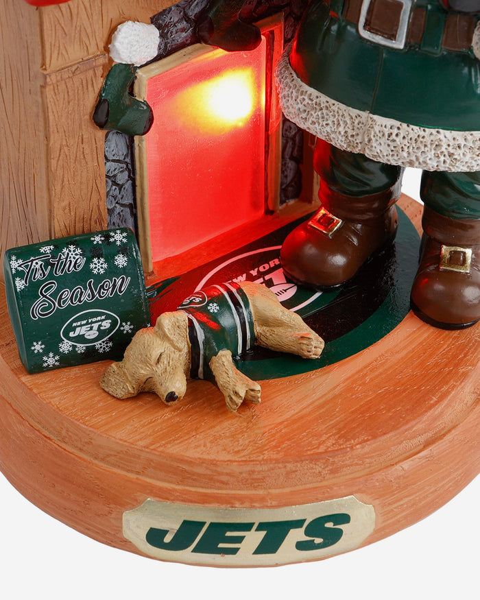 New York Jets Santa Fireplace Figurine FOCO - FOCO.com