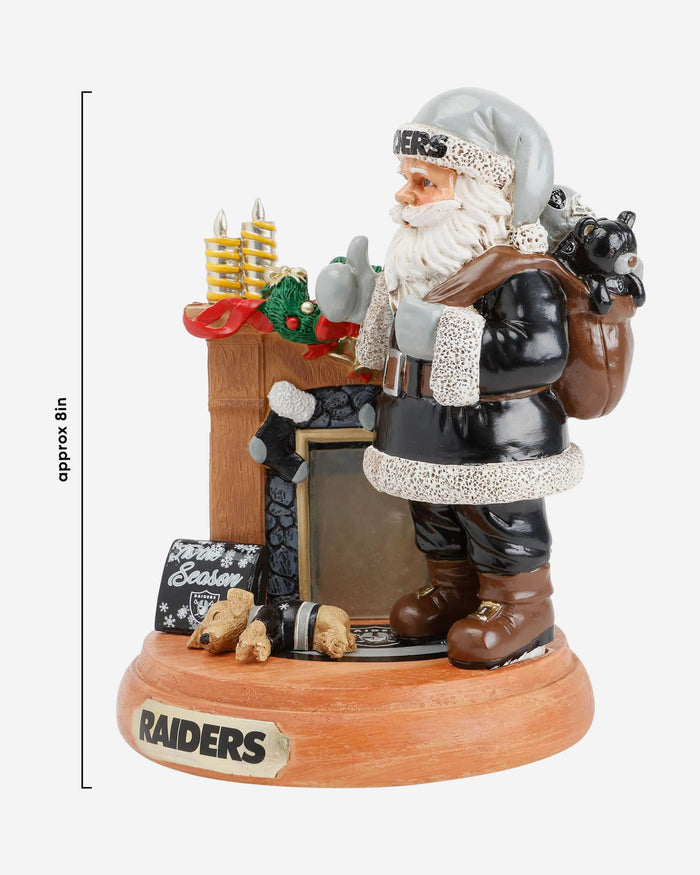 Las Vegas Raiders Santa Fireplace Figurine FOCO - FOCO.com