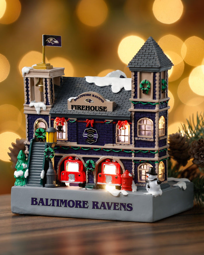 Baltimore Ravens Light Up Resin Team Firehouse FOCO - FOCO.com
