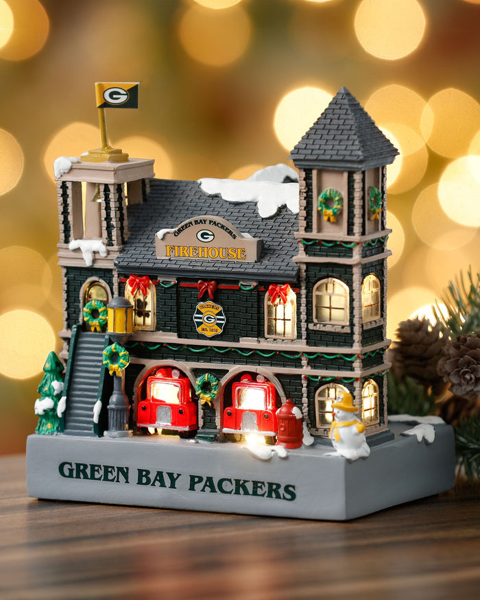 Green Bay Packers Light Up Resin Team Firehouse FOCO - FOCO.com