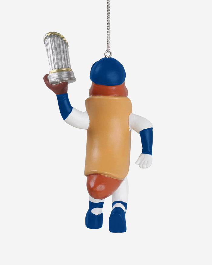 Dodger Dog Los Angeles Dodgers 2024 World Series Champions Mascot Ornament FOCO - FOCO.com