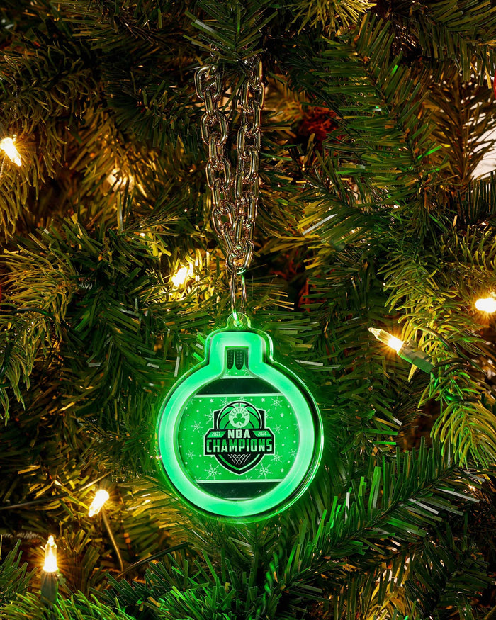 Boston Celtics 2024 NBA Champions Neon Light Up Ornament With Chain FOCO - FOCO.com