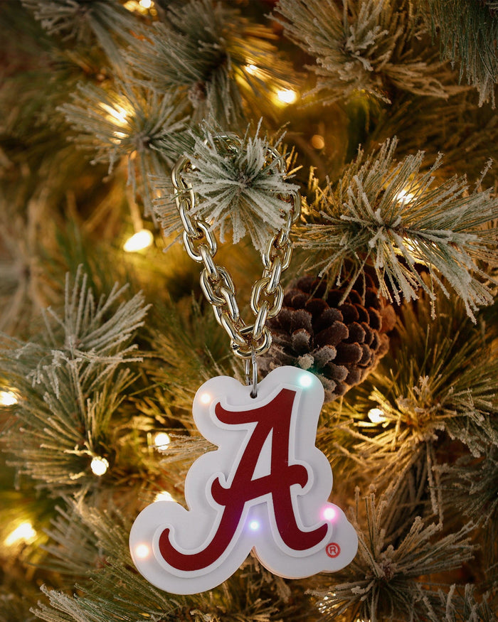 Alabama Crimson Tide Big Logo Light Up Chain Ornament FOCO - FOCO.com