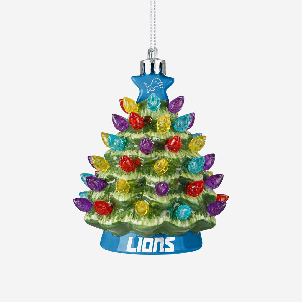 Detroit Lions Ceramic Tree Ornament FOCO - FOCO.com