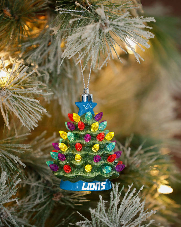 Detroit Lions Ceramic Tree Ornament FOCO - FOCO.com