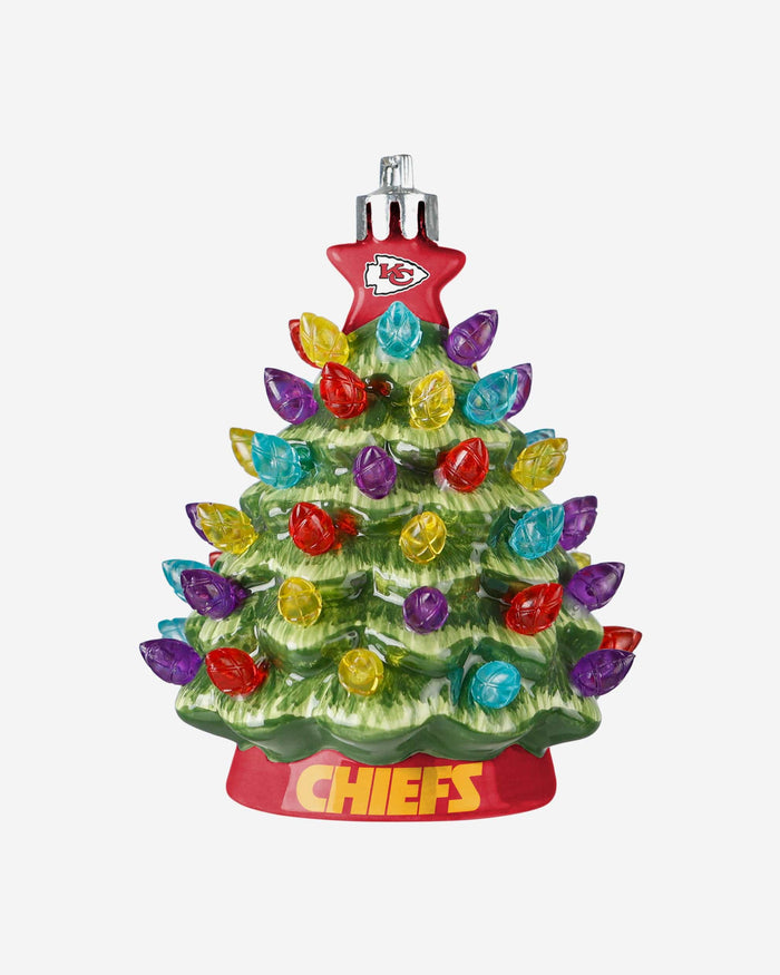 Kansas City Chiefs Ceramic Tree Ornament FOCO - FOCO.com