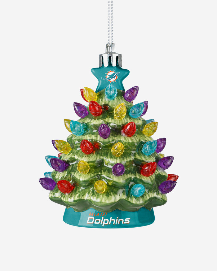 Miami Dolphins Ceramic Tree Ornament FOCO - FOCO.com