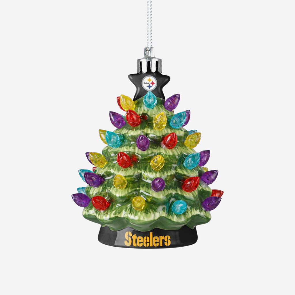 Pittsburgh Steelers Ceramic Tree Ornament FOCO - FOCO.com