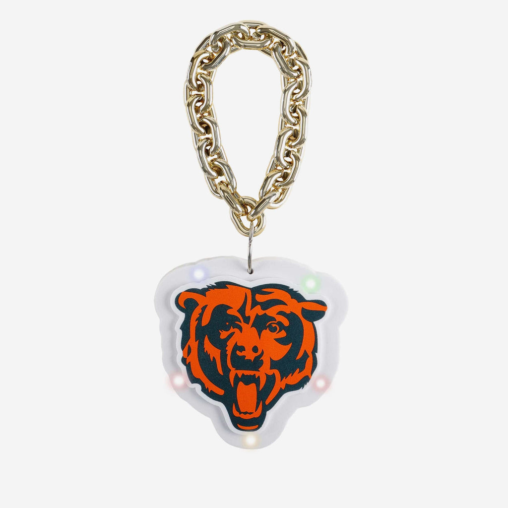 Chicago Bears Big Logo Light Up Chain Ornament FOCO - FOCO.com