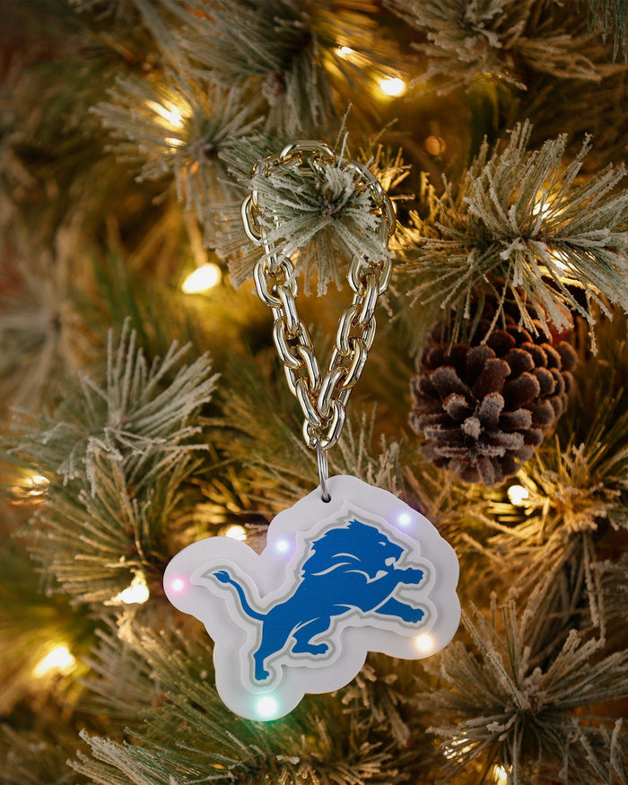 Detroit Lions Big Logo Light Up Chain Ornament FOCO - FOCO.com