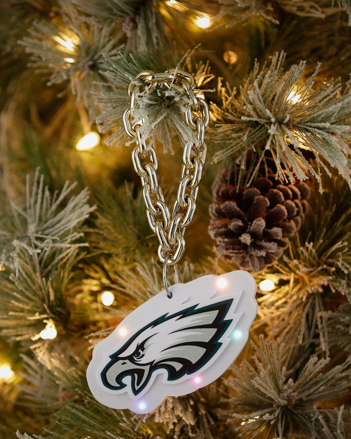 Philadelphia Eagles Big Logo Light Up Chain Ornament FOCO - FOCO.com