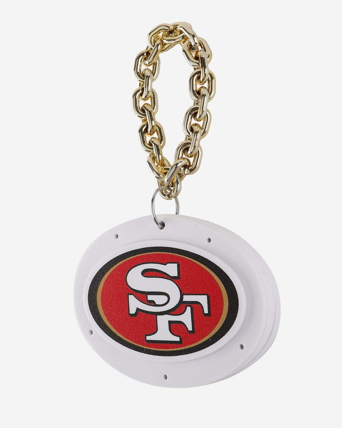 San Francisco 49ers Big Logo Light Up Chain Ornament FOCO - FOCO.com