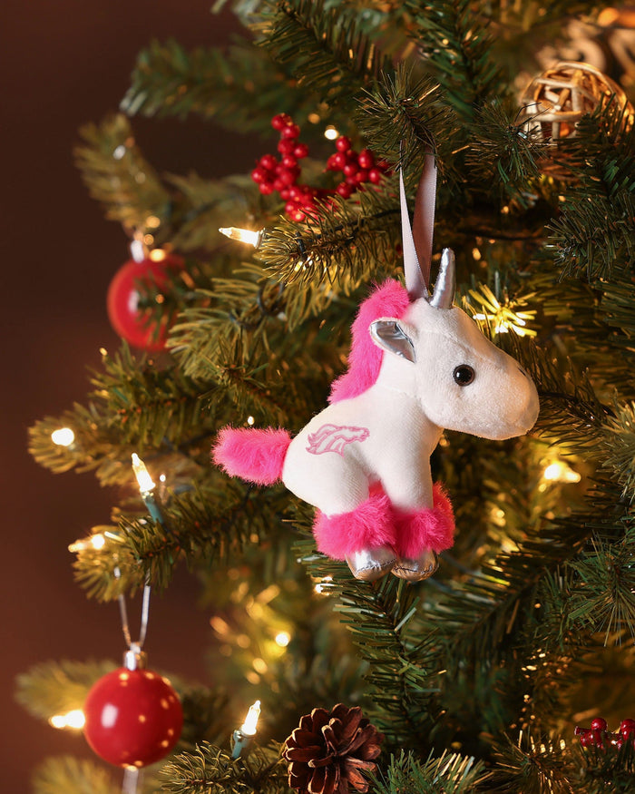 Denver Broncos Plush Unicorn Ornament FOCO - FOCO.com