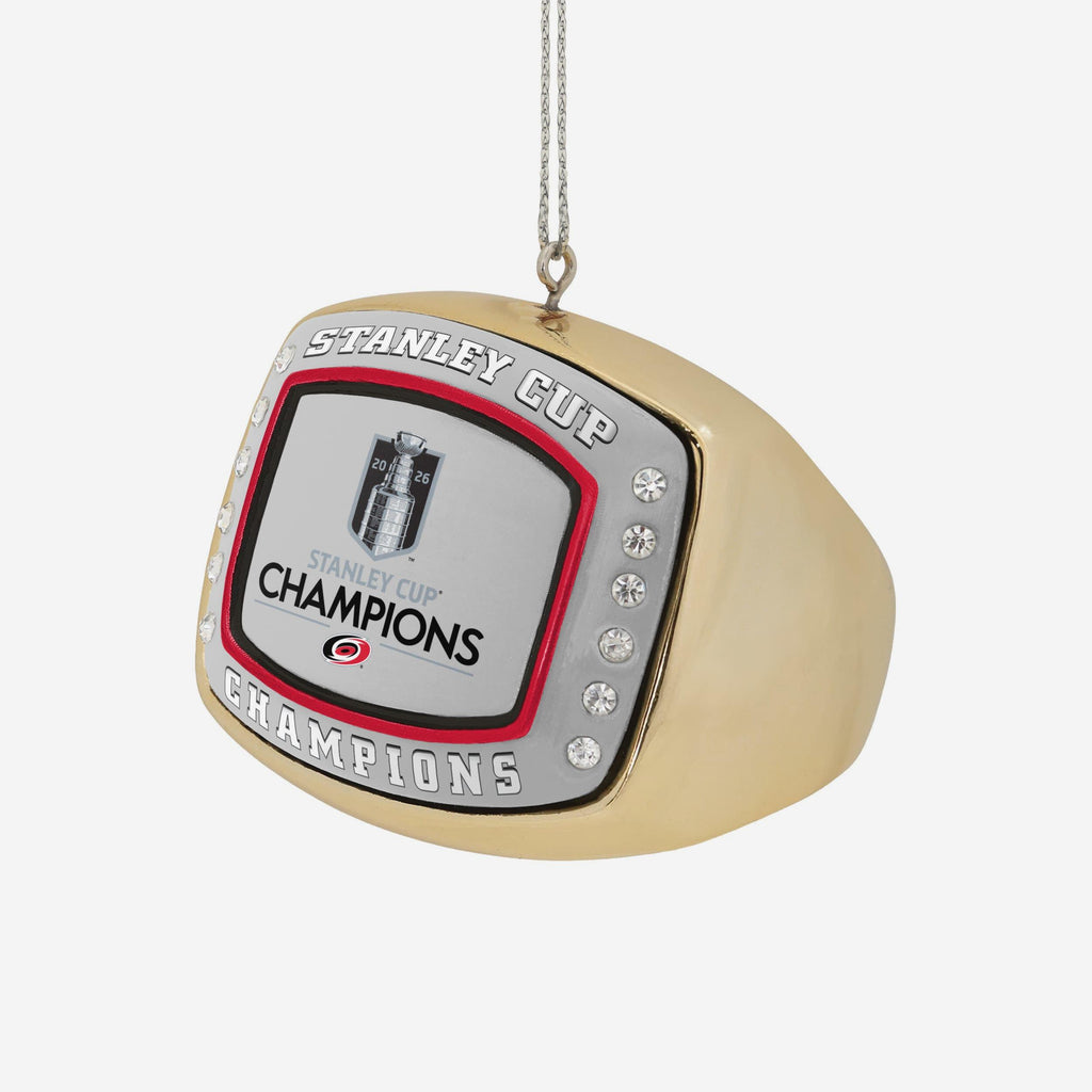 Carolina Hurricanes 2026 Stanley Cup Champions Ring Ornament FOCO - FOCO.com