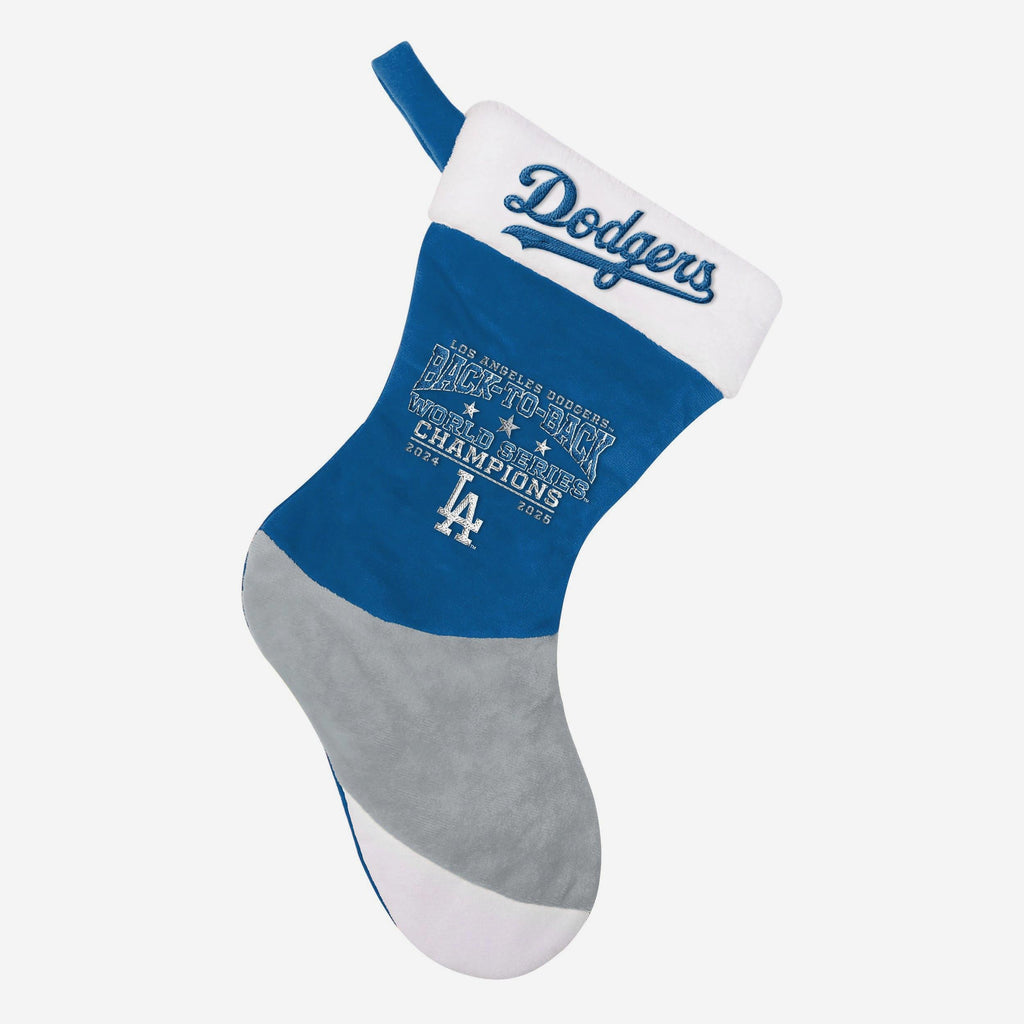 Los Angeles Dodgers 2025 Back To Back World Series Champions Basic Stocking FOCO - FOCO.com