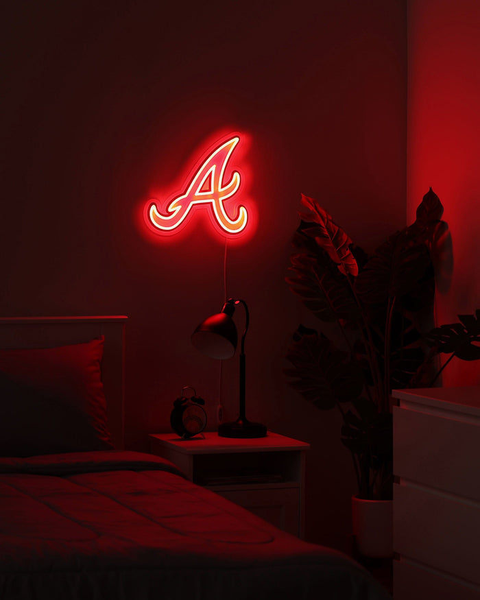 Atlanta Braves LED Neon Light Up Team Logo Sign FOCO - FOCO.com