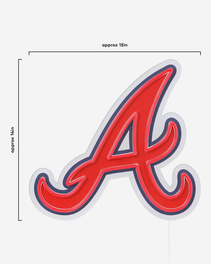 Atlanta Braves LED Neon Light Up Team Logo Sign FOCO - FOCO.com