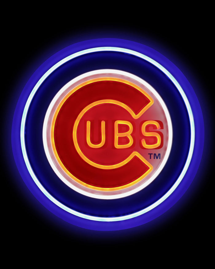 Chicago Cubs LED Neon Light Up Team Logo Sign FOCO - FOCO.com