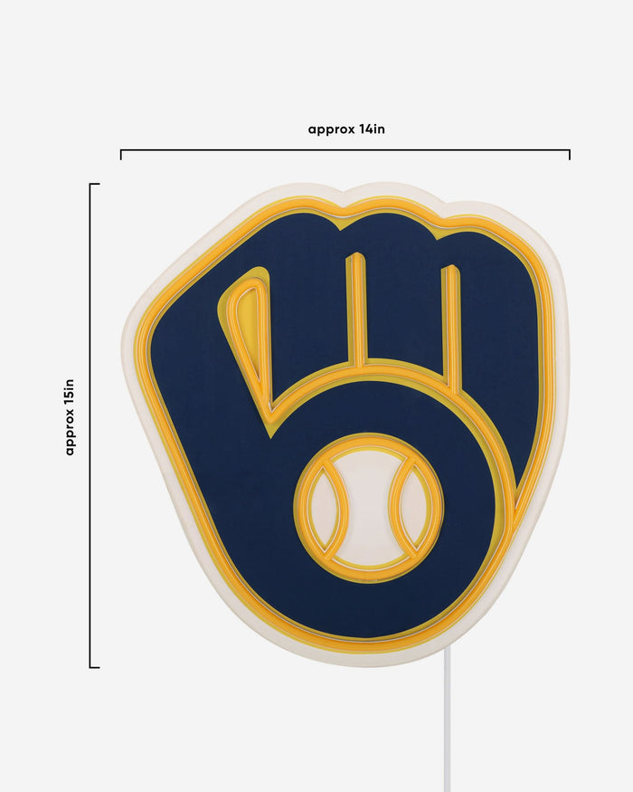 Milwaukee Brewers LED Neon Light Up Team Logo Sign FOCO - FOCO.com