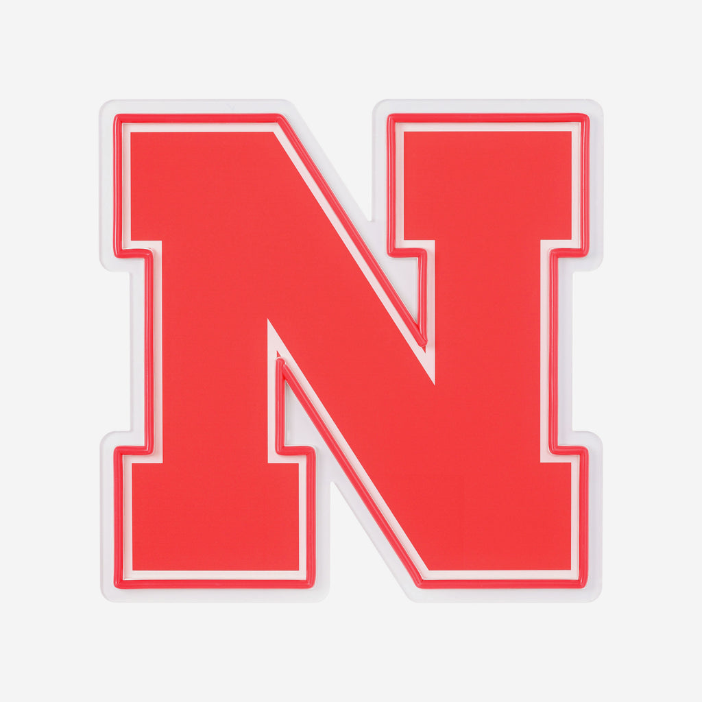 Nebraska Cornhuskers LED Neon Light Up Team Logo Sign FOCO - FOCO.com